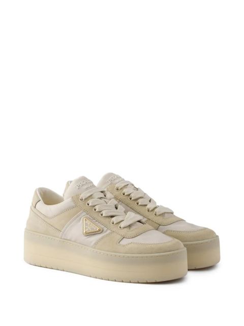 Prada Downtown Bold platform sneakers - Neutrals