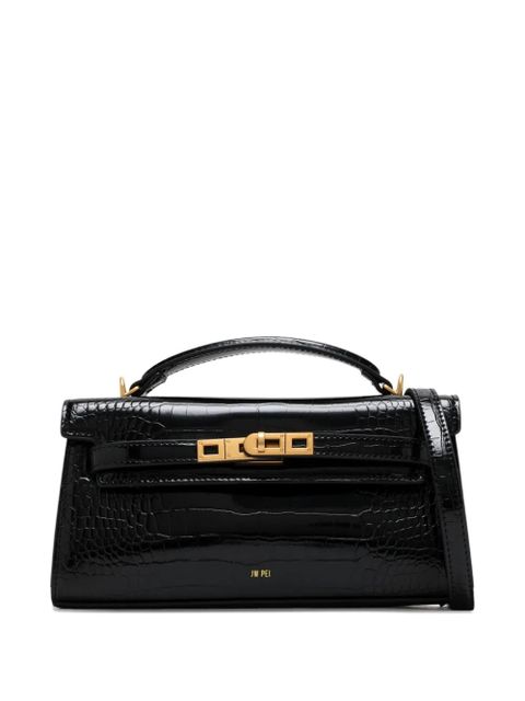 JW Pei croc-effect top-handle tote bag - Black - zdjęcie produktu nr 2