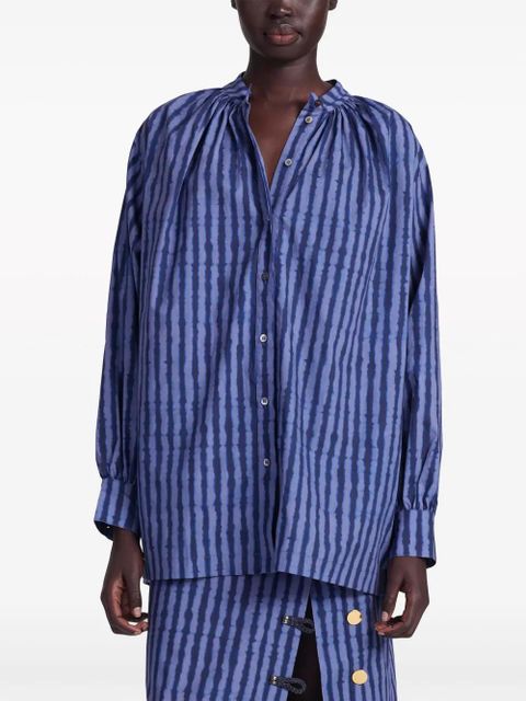Altuzarra Teresa striped cotton shirt - Blue