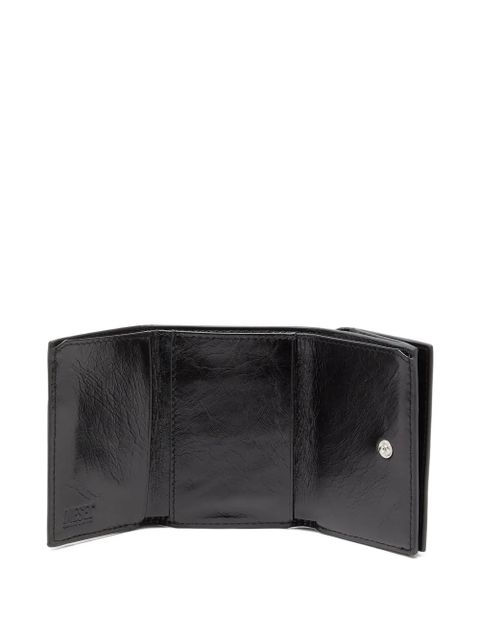 Diesel xs II embossed tri-fold coin purse - Black