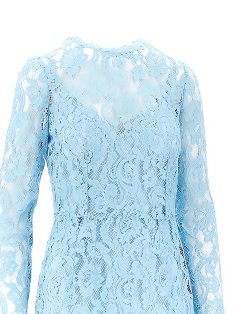 Dolce & Gabbana floral-lace high-neck dress - Blue - zdjęcie produktu nr 2