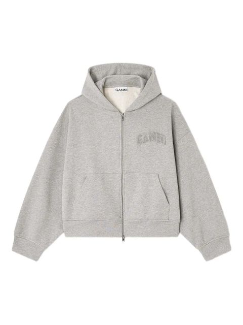 GANNI hooded zip sweatshirt - Grey - zdjęcie produktu nr 1