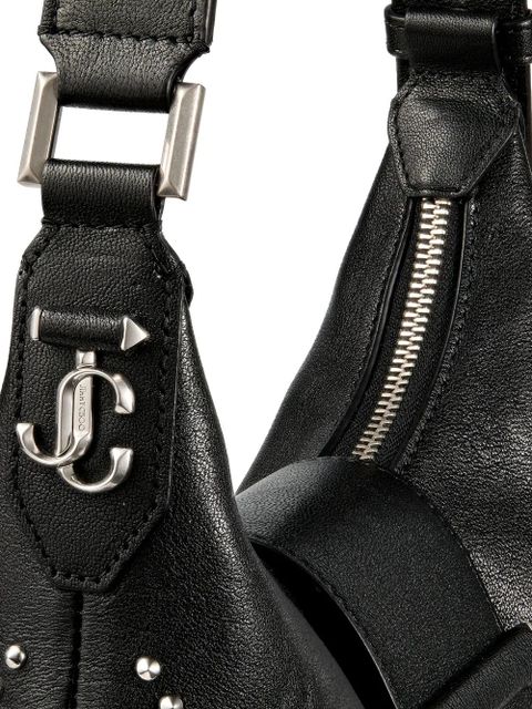 Jimmy Choo small Bar Hobo studded pearl shoulder bag - Black - zdjęcie produktu nr 2