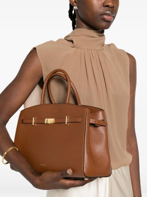 DeMellier top handle leather clutch bag - Brown - zdjęcie produktu nr 2