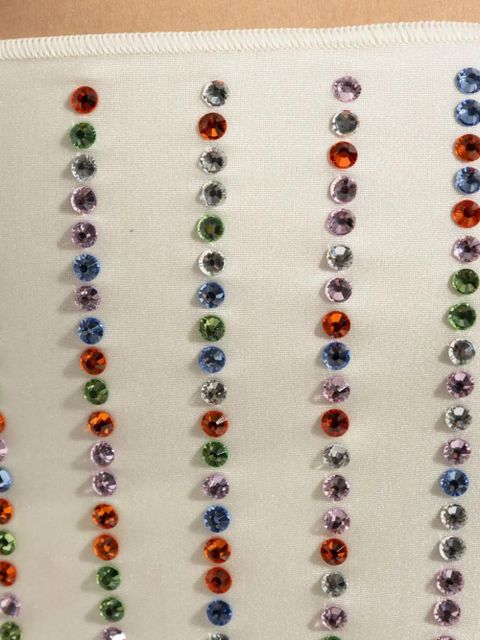 Oséree crystal-embellished mini skirt - White