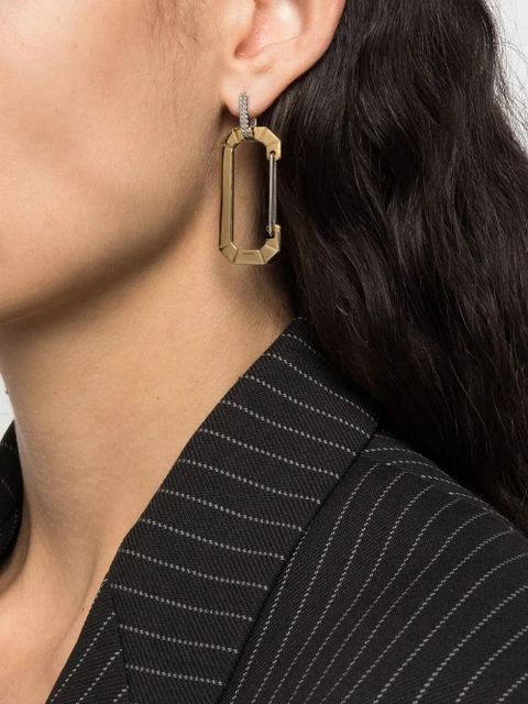 EÉRA 18kt yellow and white gold Chiara diamond hoop earrings - zdjęcie produktu nr 2