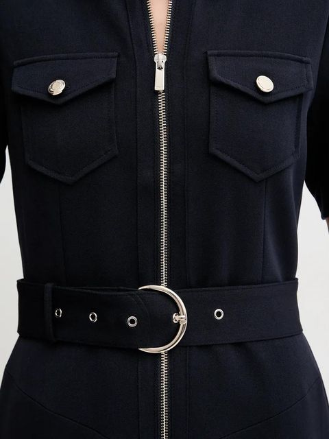 Morgan sukienka RABIK kolor granatowy mini rozkloszowana RABIK