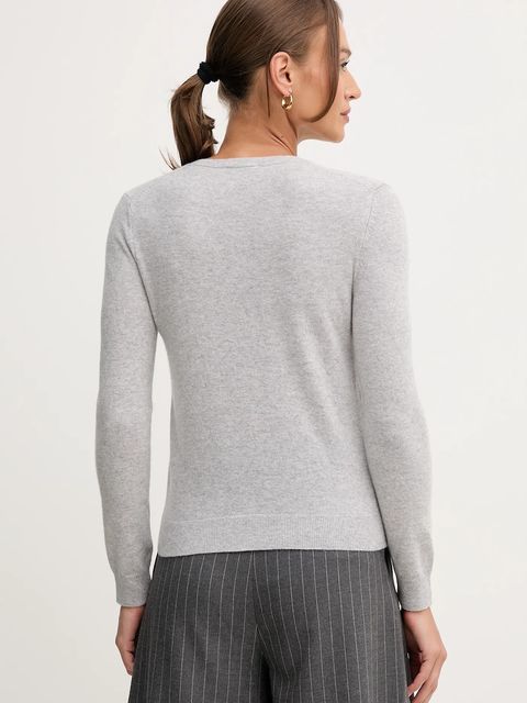 United Colors of Benetton kardigan wełniany kolor szary lekki