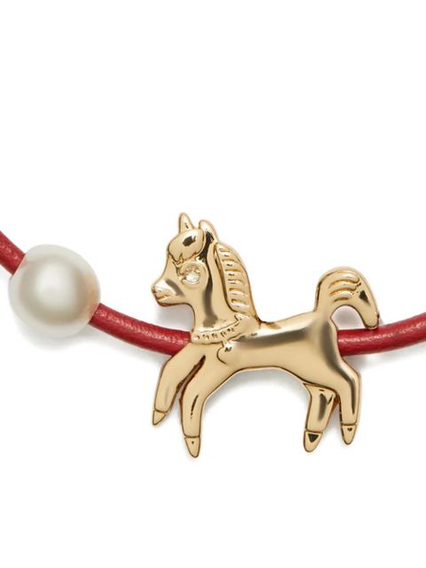 Tory Burch Curiosity horse-slider bracelet - Gold