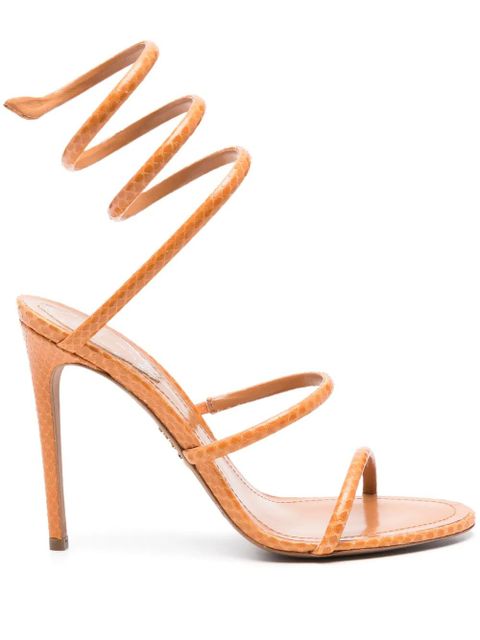 René Caovilla 110mm leather sandals - Orange - zdjęcie produktu nr 1