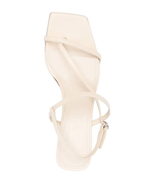 Aeyde 70mm leather sandals - Neutrals