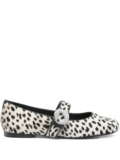 Coperni leather ballet flats - WHITE AND BLACK - zdjęcie produktu nr 1