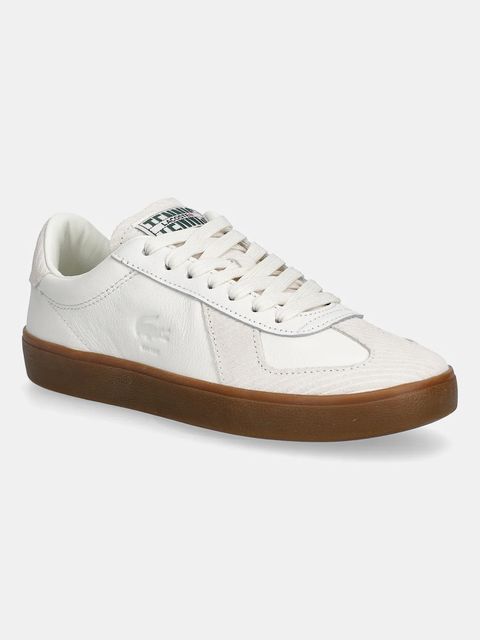 Lacoste sneakersy skórzane Baseshot Pro Sneakers damskie kolor beżowy 50SFA0032 - zdjęcie produktu nr 2