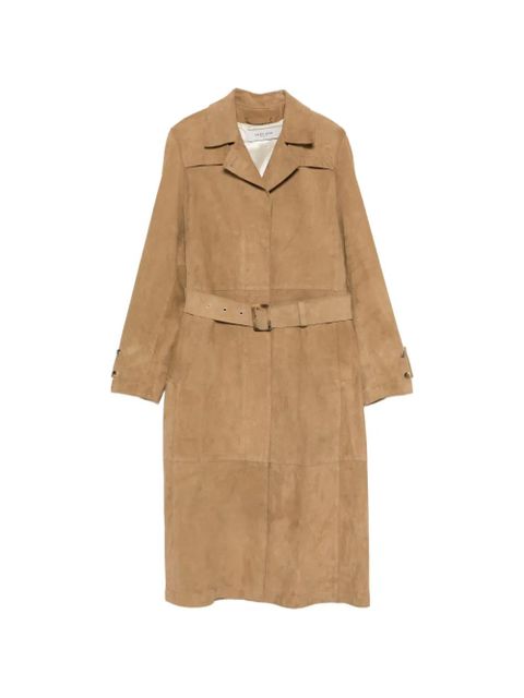 Golden Goose belted suede coat - Neutrals - zdjęcie produktu nr 1