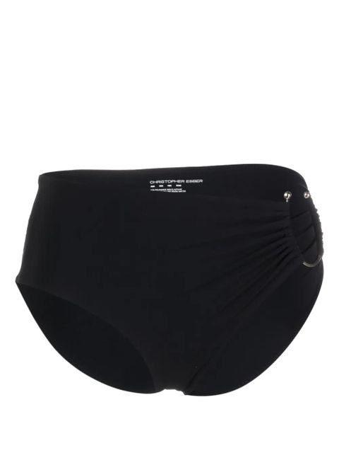 Christopher Esber U-Prong cut-out bikini bottoms - Black - zdjęcie produktu nr 1