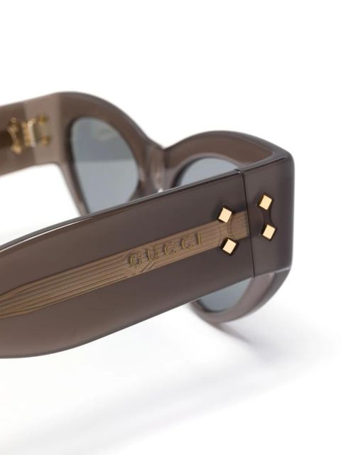 Gucci Eyewear cat-eye sunglasses - Grey - zdjęcie produktu nr 2