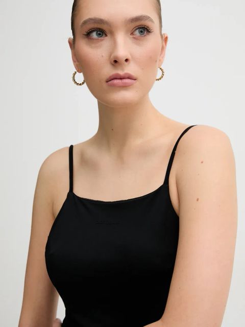 Dkny body kolor czarny odkryte plecy DJ5T1412