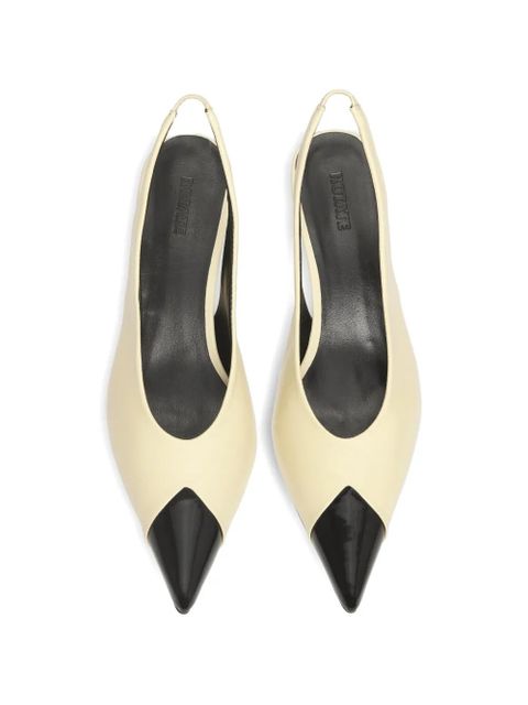 ROTATE BIRGER CHRISTENSEN pointed-toe slingback leather pumps - Neutrals - zdjęcie produktu nr 2