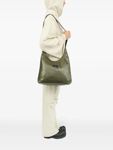 MM6 Maison Margiela large padded lightweight numbers patch shoulder bag - Green - zdjęcie produktu nr 2
