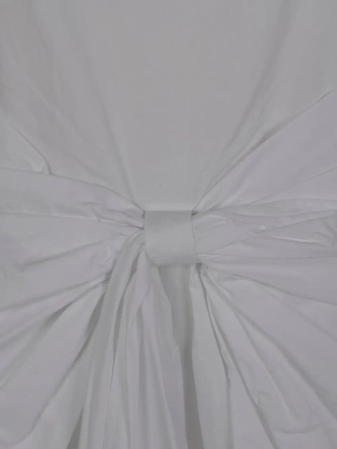 ROTATE BIRGER CHRISTENSEN bow sleeveless mini dress - White