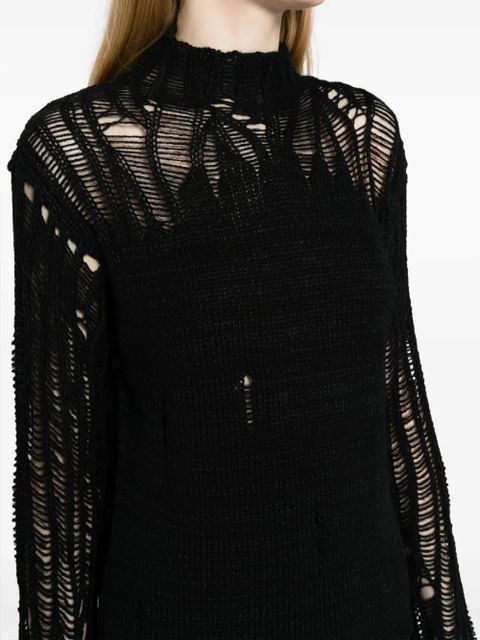 Chloé mock-neck gradient-effect jumper - Black
