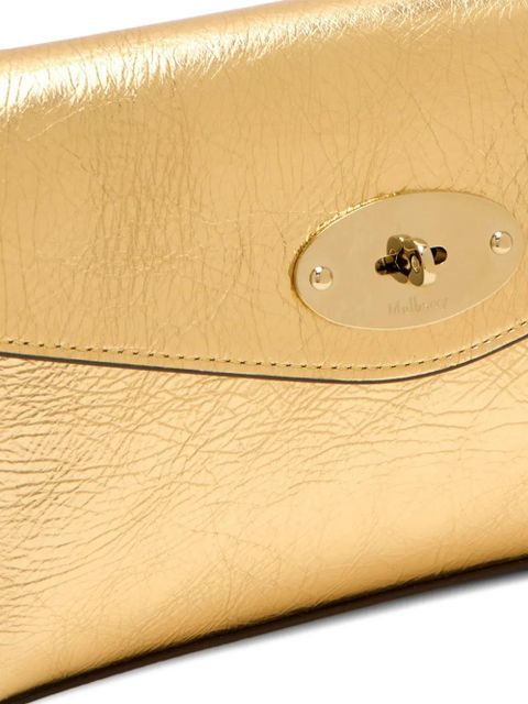 Mulberry Darley gold twist lock clutch