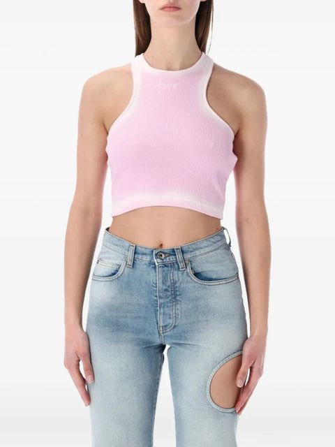 Off-White Rowing ribbed crop top - Pink - zdjęcie produktu nr 1