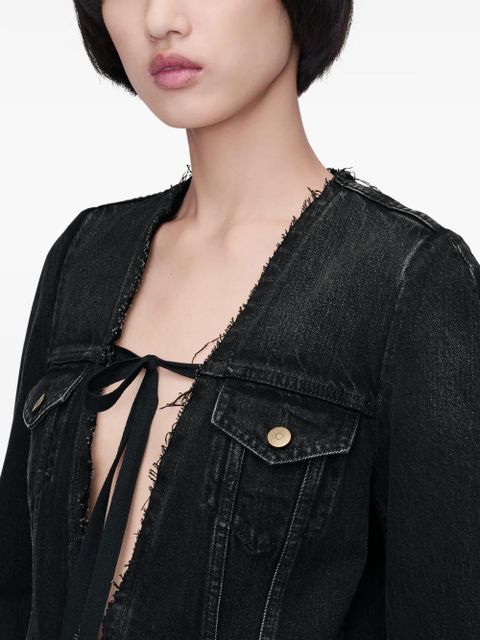 Maison Margiela V-neck flap-pockets mini dress - Black