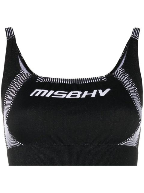 MISBHV logo-print crop top - Black - zdjęcie produktu nr 1