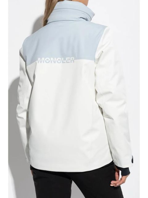 Moncler Grenoble high neck zipped jacket - White