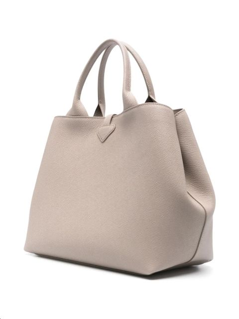 Longchamp large Le Roseau tote bag - Grey - zdjęcie produktu nr 2