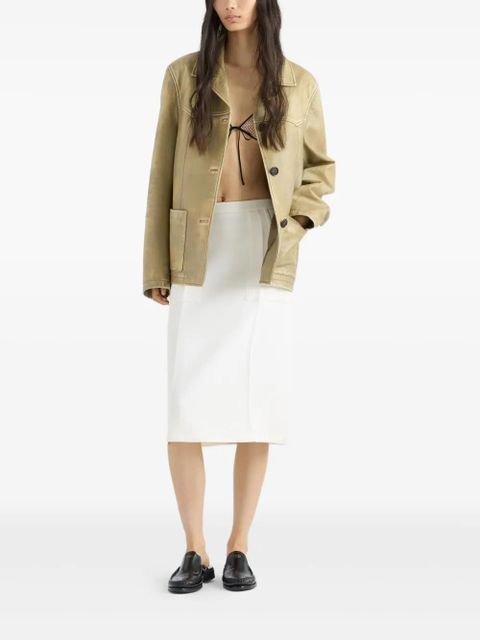 Prada leather jacket - Green