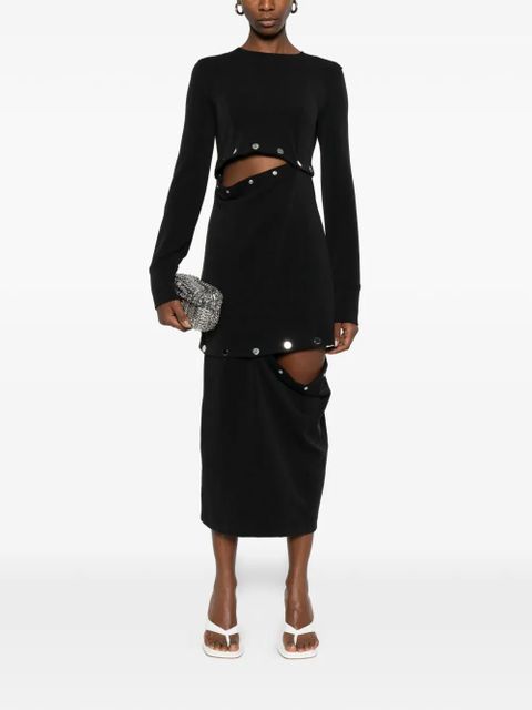 Sportmax shortenable black dress