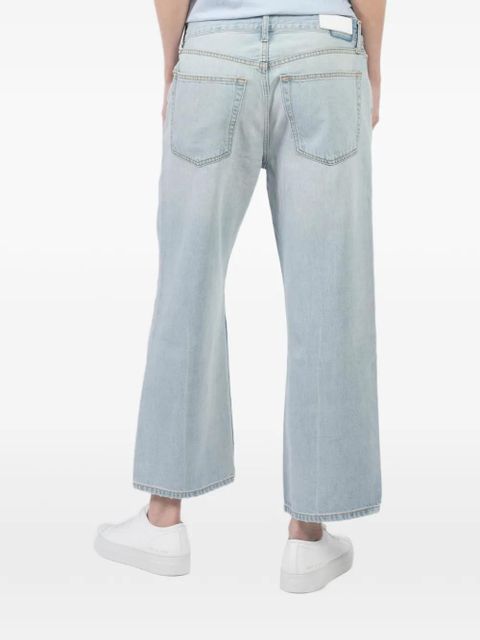 RE/DONE cropped straight-leg jeans - Blue