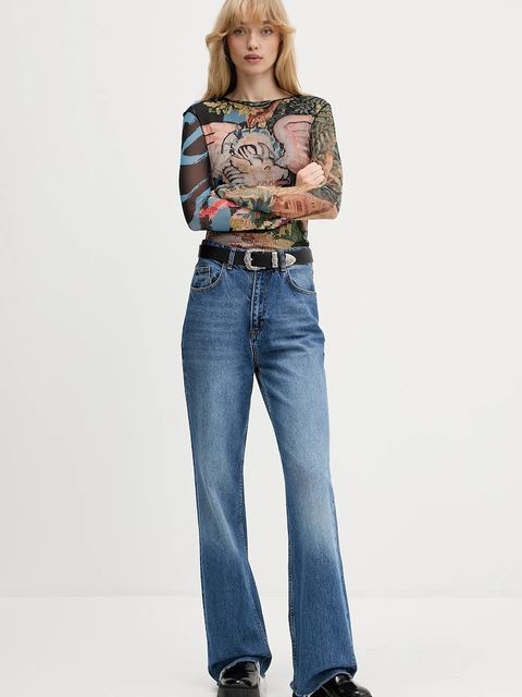 Desigual longsleeve DRAGON LACROIX kolor multicolor 25WWTK39 - zdjęcie produktu nr 2