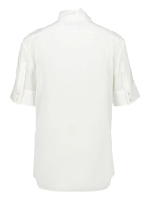 Gucci tie-fastening silk shirt - White - zdjęcie produktu nr 2