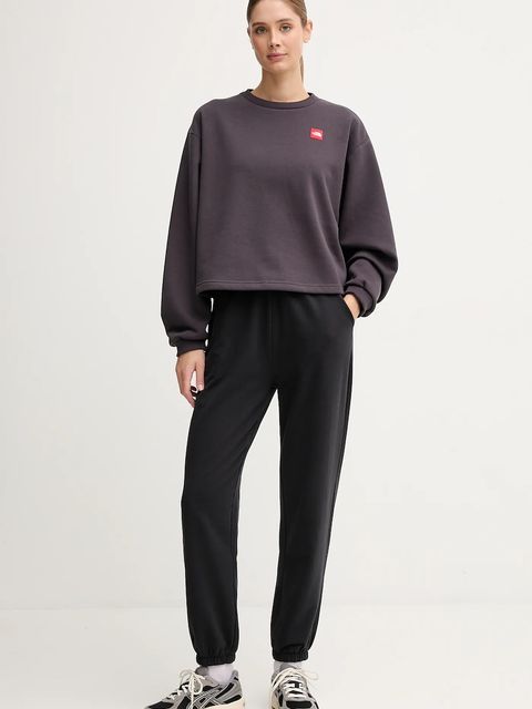 The North Face bluza Redbox damska kolor szary z aplikacją NF0A8EFY0SA1 - zdjęcie produktu nr 2