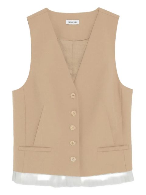 Simkhai Laiken buttoned vest - Neutrals - zdjęcie produktu nr 1