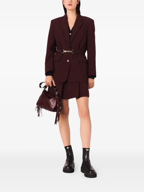 Maje chain-detail blazer - Red