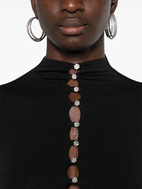 MANURÍ Leyla crop top - Black