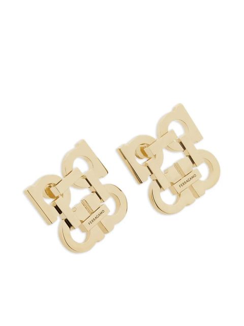 Ferragamo Gancini clip-on earrings - Gold