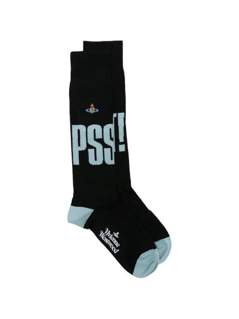 Vivienne Westwood logo-print socks - Black - zdjęcie produktu nr 1