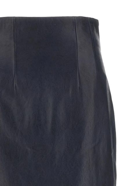 KHAITE leather pencil skirt - Blue