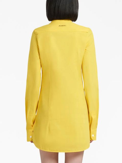 Marni balloon-sleeve poplin shirt - Yellow