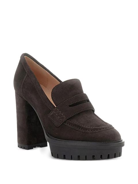 Gianvito Rossi loafer-style platform heeled pumps - Brown - zdjęcie produktu nr 2