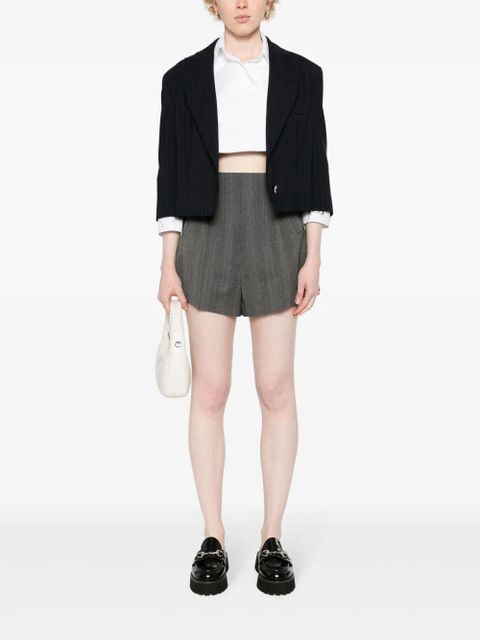 Prada wool pleated shorts - Grey