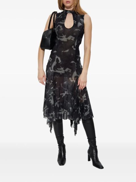 MISBHV keyhole-neck asymmetric dress - Grey - zdjęcie produktu nr 2