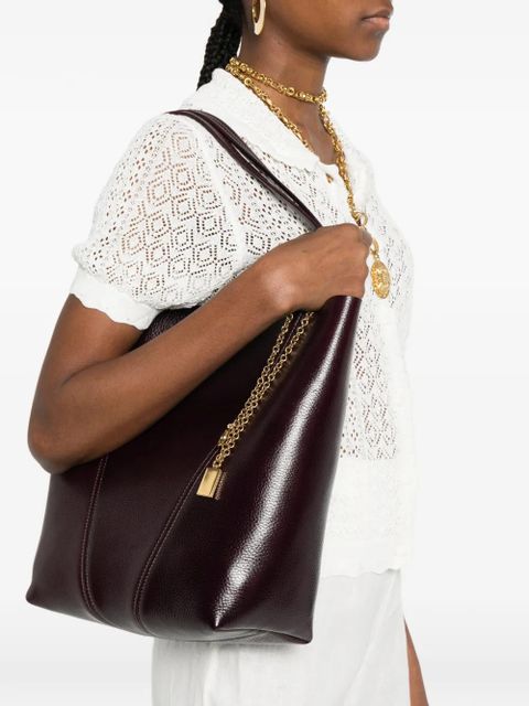 Chloé Spin charm-detail tote bag - Purple - zdjęcie produktu nr 2