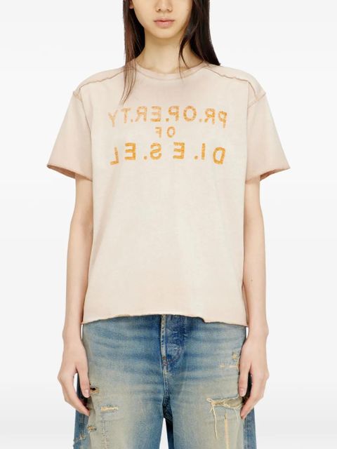 Diesel Ily logo-print T-shirt - Neutrals - zdjęcie produktu nr 2