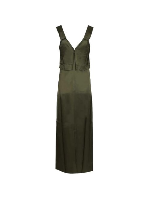TOTEME V-neck slip dress - Green - zdjęcie produktu nr 2